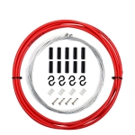 Kit cable cambio (2un) c/funda de cambio rojo