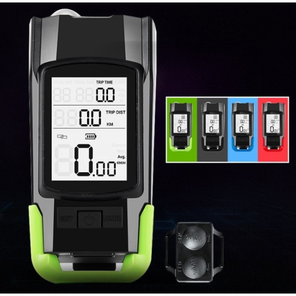 Luz 800 lumens/computador/bocina verde