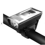 Luz delantera usb color plateado