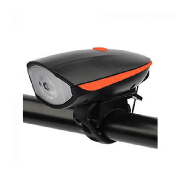 Luz delantera usb naranja c/bocina