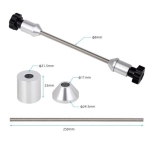 Soporte de maza para centrador de ruedas