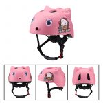 Casco para niños c/orejas rosa s