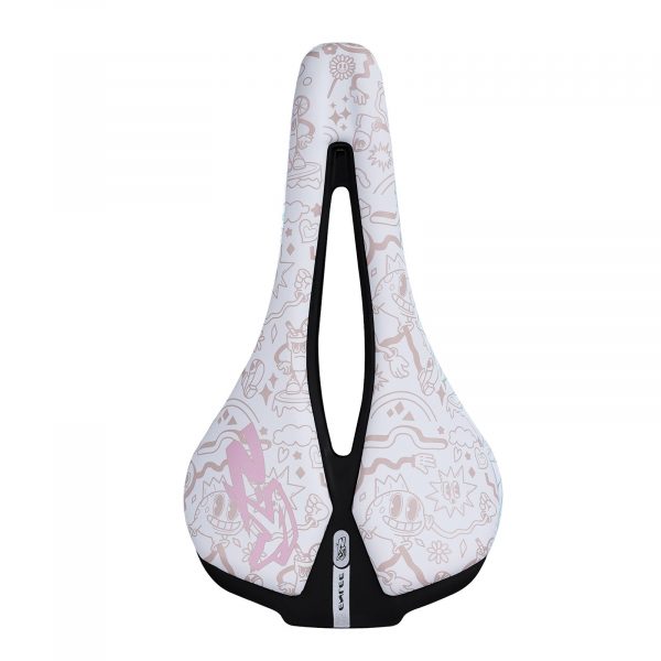 Sillin enlee diseño grafiti blanco c/champagne