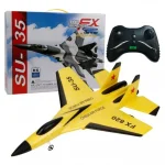 Avion a control remoto amarillo