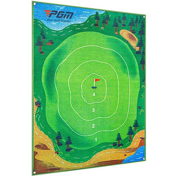 Alfombra chipping golf con pelotas adhesivas