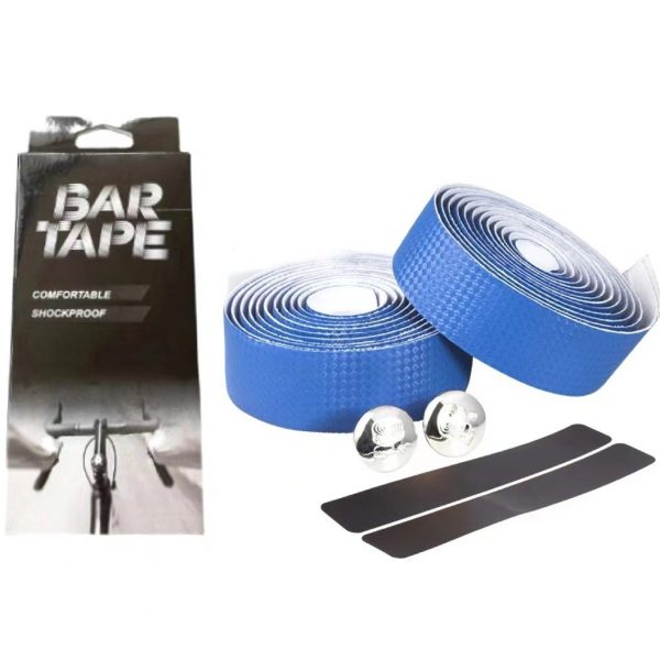 Cinta para manillar goma azul brillante