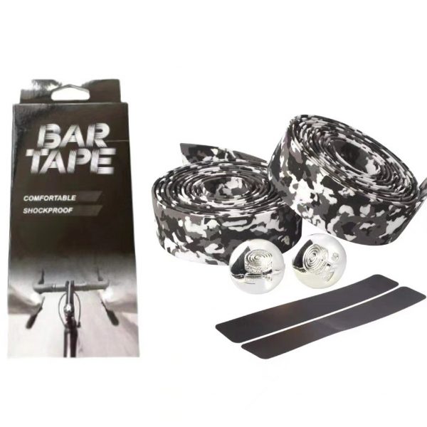 Cinta para manillar goma blanco c/negro