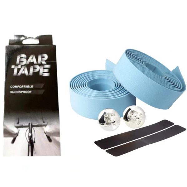 Cinta para manillar goma celeste