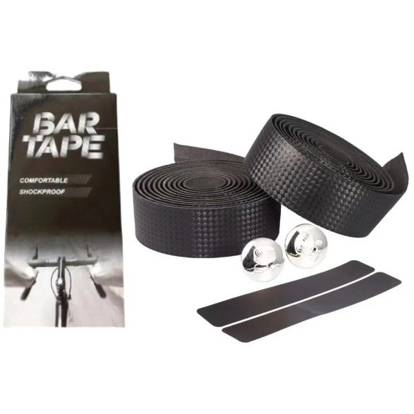 Cinta para manillar goma negro brillante