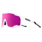 Lentes polarizados marco blanco miza morada