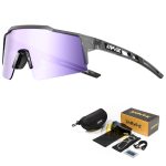 Lentes polarizados marco ahumado mica lila