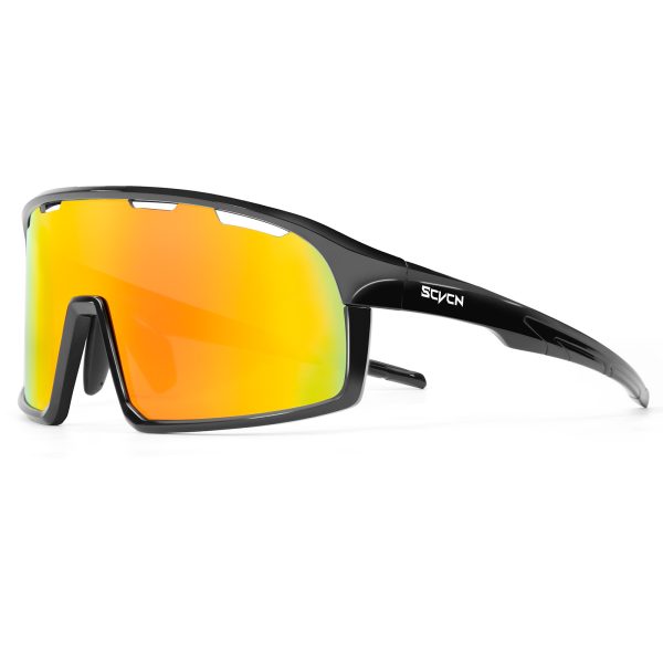 Lentes de sol mica naranja marco negro