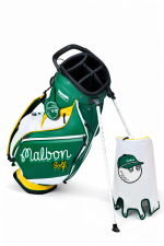 Bolso de golf malbon verde / blanco / amarillo - Imagen 5