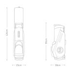 Bolso de golf stand bag pgm 14 divisiones negro - Imagen 4