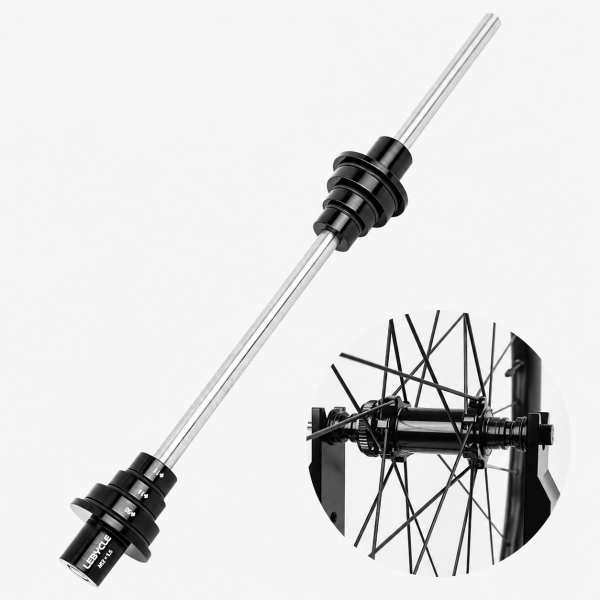 Soporte de maza para centrador de ruedas